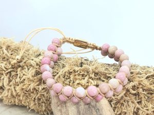 Bracelet Rhodonite Double 6mm