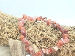 Bracelet Cornaline Baroque coeur