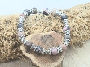 Bracelet Rhodonite Fleur