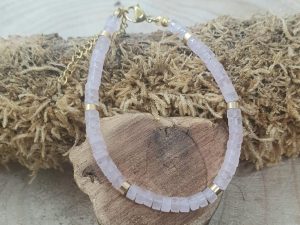 Bracelet Quartz Rose 4mm