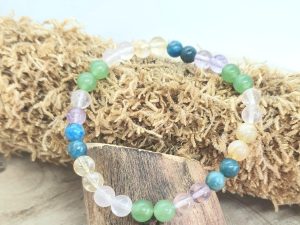 Bracelet Citrine & Aventurine & Améthyste & Apatite