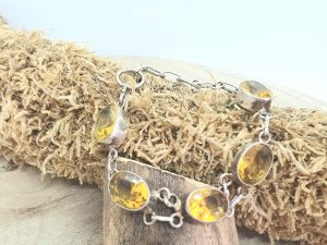 Bracelet Citrine Style Rétro Arrondit