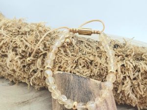 Bracelet Citrine Shamballa