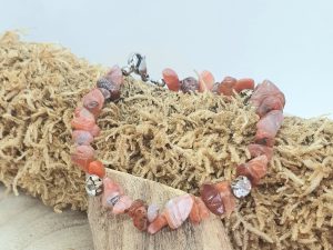 Bacelet Cornaline Baroque Chips