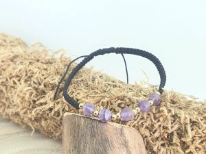 Bracelet Améthyste Shamballa