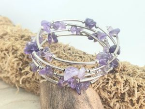 Bracelet Améthyste Torsadée
