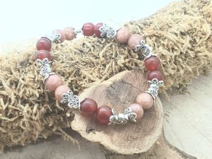 Bracelet Cornaline & Pierre de Soleil