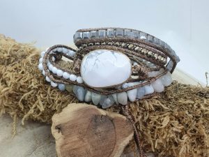 Bracelet Howlite & Agate
