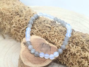 Bracelet Labradorite & Opaline