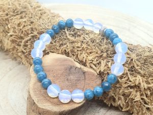 Bracelet Opaline & Apatite Bleu
