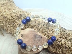 Bracelet Citrine & Lapis-Lazuli