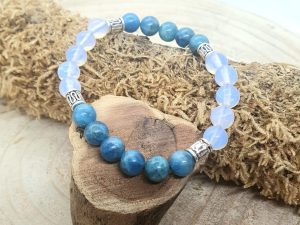 Bracelet Apatite Bleu & Opaline