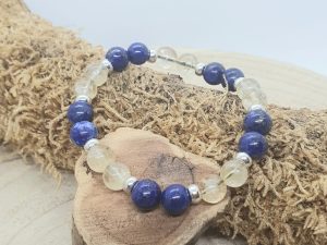 Bracelet Lapis-Lazuli & Citrine