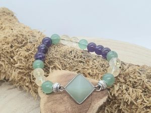 Bracelet Aventurine & Citrine & Améthyste