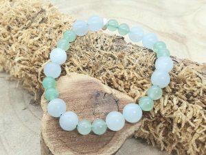Bracelet Aventurine & Aigue Marine