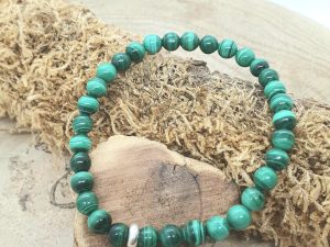 Bracelet Malachite 6 mm