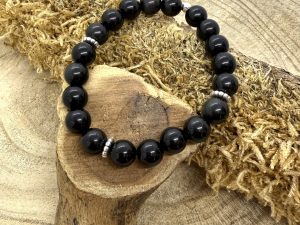 Bracelet Obsidienne oeil Céleste Fleur