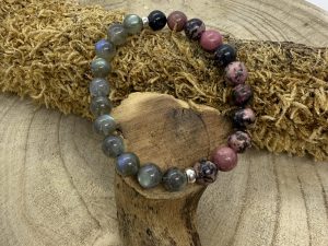Bracelets Labradorite & Rhodonite