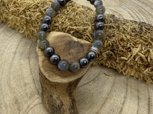 Bracelet en Labradorite & Hematite