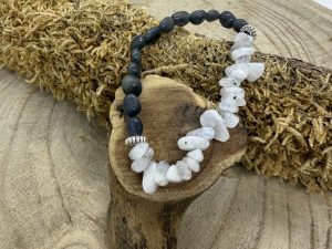 Bracelet Labradorite & Pierre de Lune
