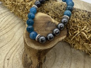 Bracelet Apatite & Hématite