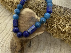 Bracelet Apatite & Lapis-lazuli