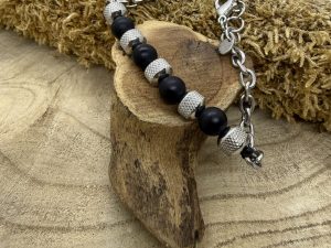 Bracelet Onyx Chaine