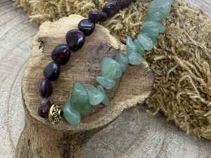 Bracelet Grenat & Aventurine Baroque