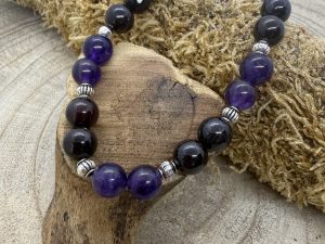 Bracelet Grenat & Améthyste