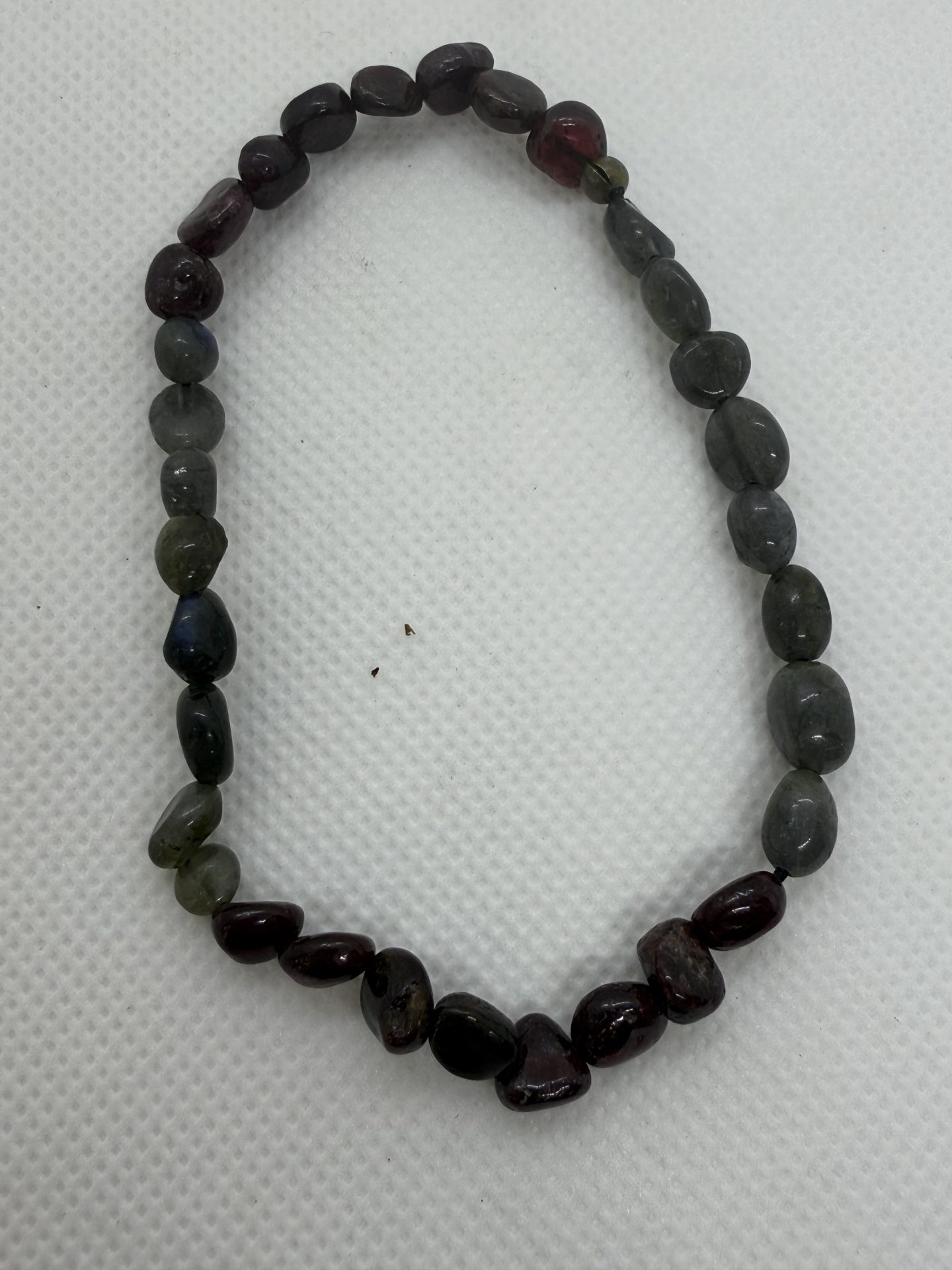 Bracelet Grenat & Labradorite Cailloux – Image 2