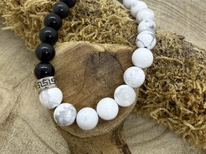 Bracelet Howlite & Onyx