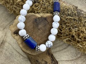 Bracelet Howlite & Lapis Lazuli