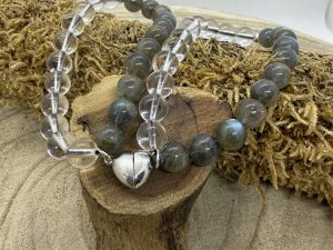 Bracelet Duo Cristal de Roche & Labradorite