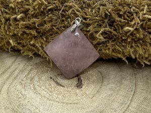 Pendentif Quartz Rose