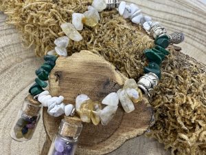 Bracelet Malachite Howlite & Citrine