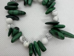 Bracelet Malachite & Howlite