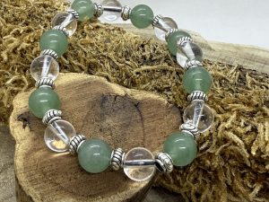 Bracelet Aventurine & Cristal de Roche