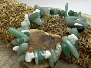 Bracelet Aventurine & Nacre Blanc