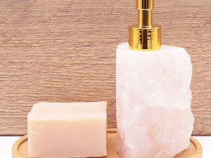 Distributeur d’huile Quartz Rose Brute