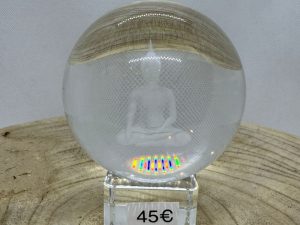 Boule de cristal Bouddha