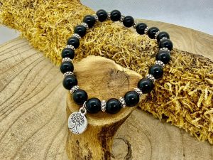 bracelet tourmaline noire arbre de vie