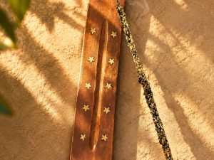 Porte-Encens Fleur de Vie en Bois – Support à Encens Spirituel et Énergétique