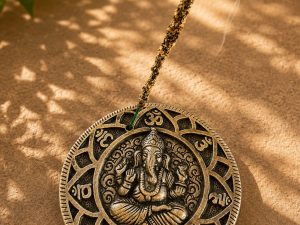 Porte-Encens Ganesh en Métal Artisanal – Support Spirituel pour Bâtonnets d’Encens